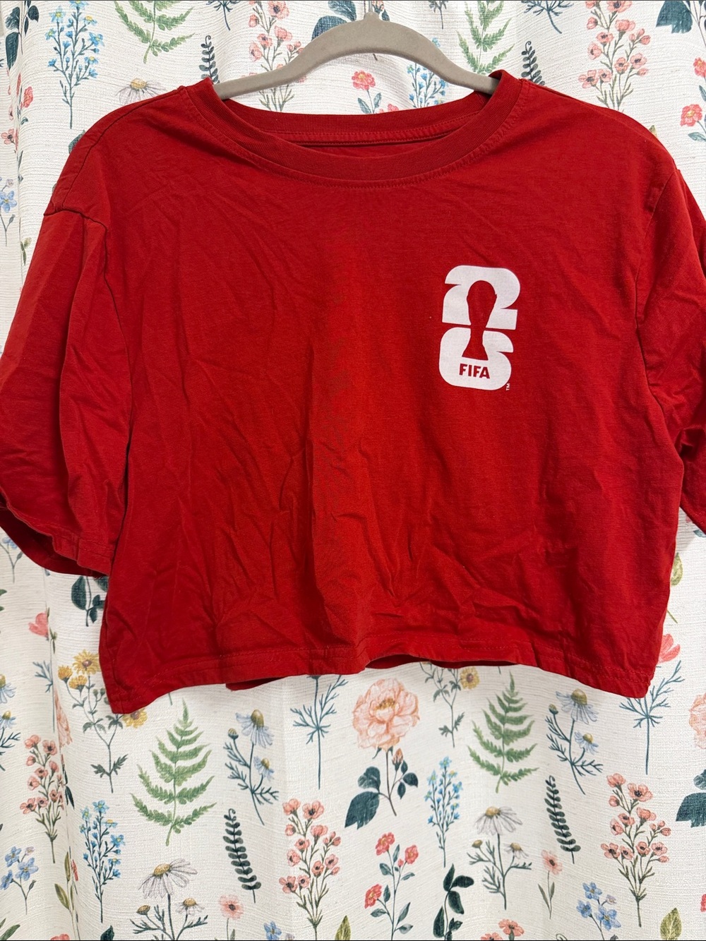 FIFA World Cup Red Cropped Graphic Tee
